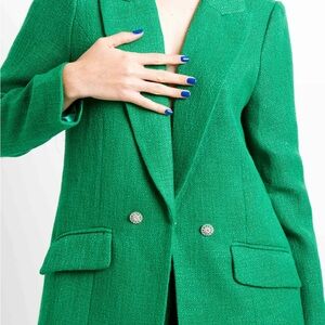 Chic Emerald Green Women's Blazer